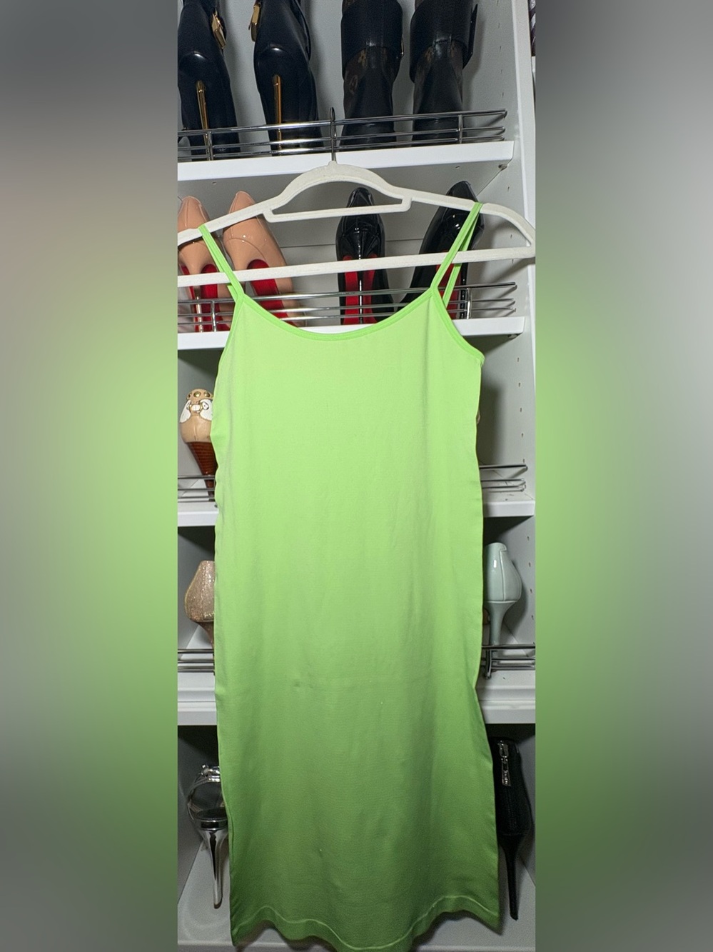 Chriss Zoe OS Tight Bodycon Stretch Spaghetti Strap Sexy Mini Dress - Picture 5 of 15